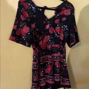 Flowered romper
